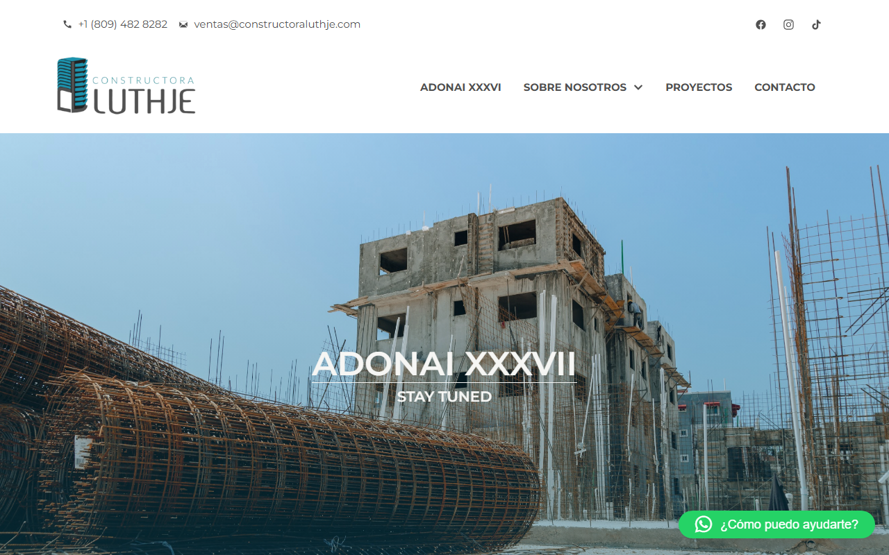 Screenshot de Constructora Luthje