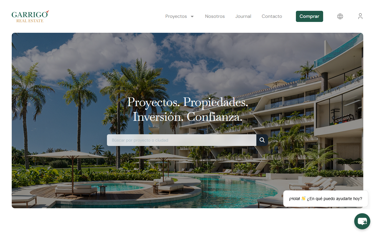Screenshot de Garrigo Real Estate