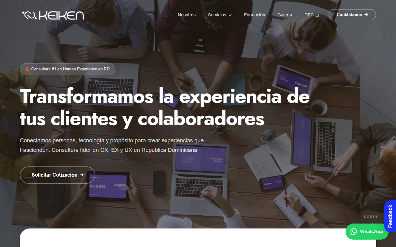 Screenshot de Keiken Consultoría