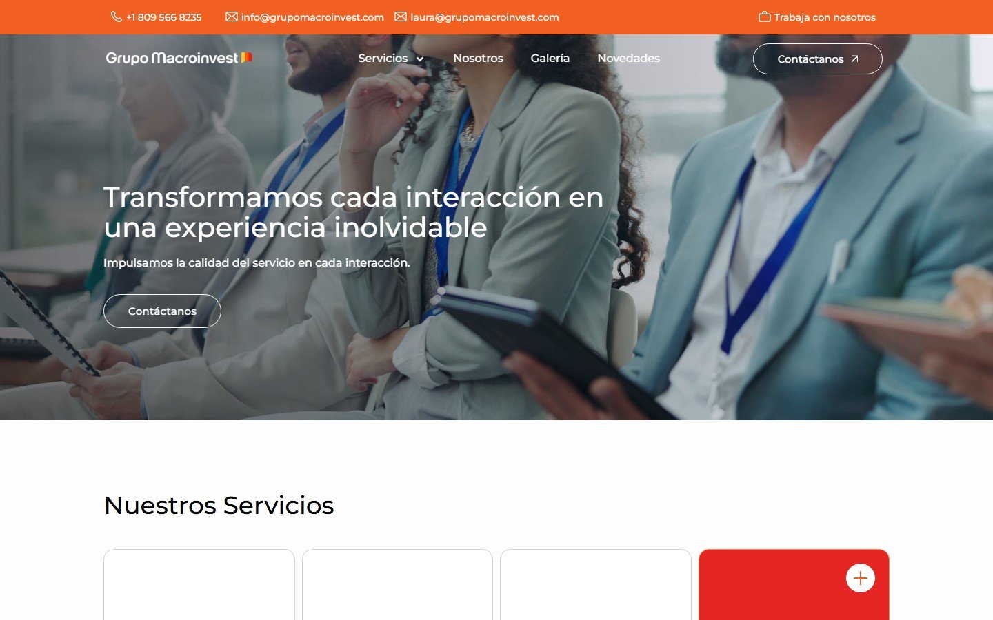 Sitio web de Grupo Macroinvest